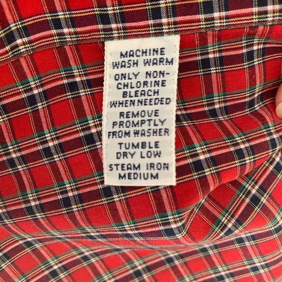 RALPH LAUREN Black Red Plaid Button Down Shirt - Picture 7 of 7